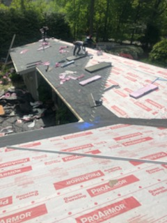 Working on a New Roof in the process Roofing. No more leaks- OTR Home Improvement